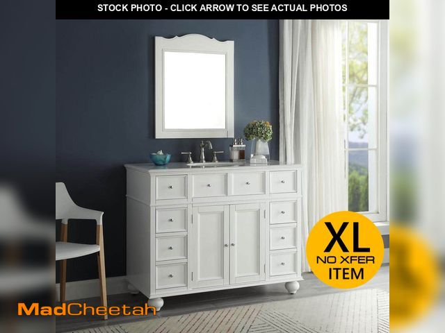 Lot 74-14590434 - Home Decorators Collection Hampton Harbor 44 in. W x 22 in. D x 35 in. H Single Sink Freestanding Ba...