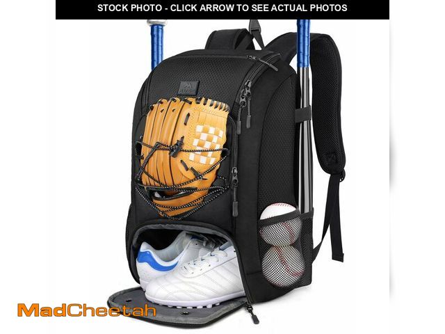 Lot 74-14150164 - MATEIN Youth Baseball Bag, Softball Bag with Cleats Pocket for Girls, Boys, Adult, Large Baseball Ba...