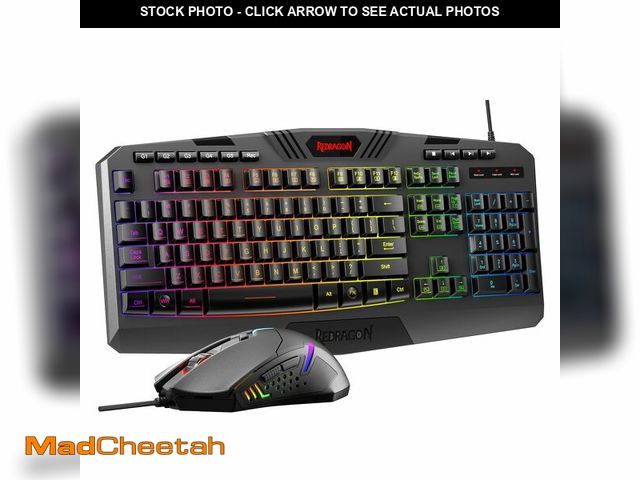 Lot 74-12881153 - Redragon S101 Gaming Keyboard, M601 Mouse, RGB Backlit Gaming Keyboard, Programmable Backlit Mouse, ...