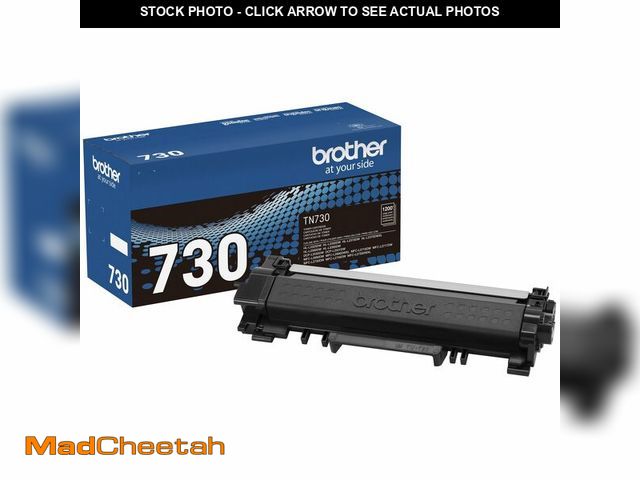 Lot 74-13801543 - Brother Genuine Standard Yield Toner Cartridge, TN730, Replacement Black Toner, Page Yield Up To 1,2...