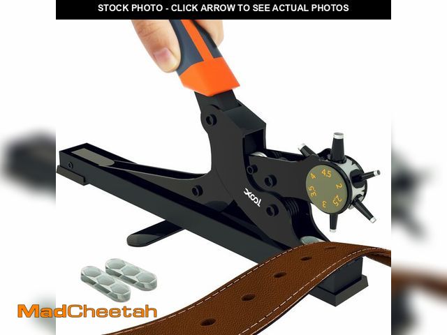 Lot 74-10827197 - XOOL Revolving Punch Plier Kit, Leather Hole Punch Set for Belts, Watch Bands, Straps, Dog Collars, ...