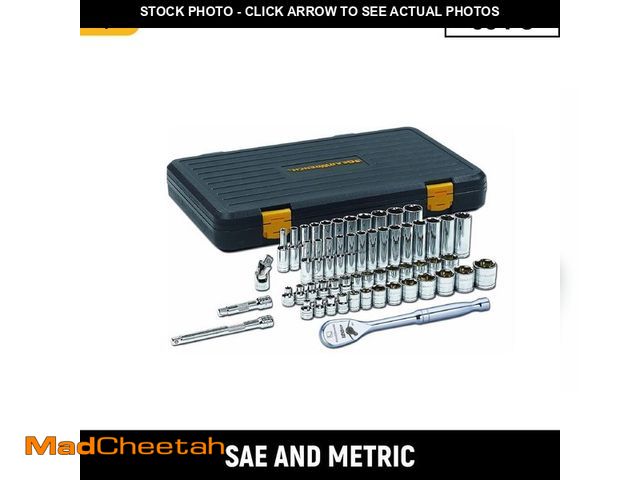 Lot 74-14467869 - GEARWRENCH 120XP 3/8 in. Drive 6-Point Standard &amp; Deep SAE/Metric Ratchet and Socket Mechanics T...