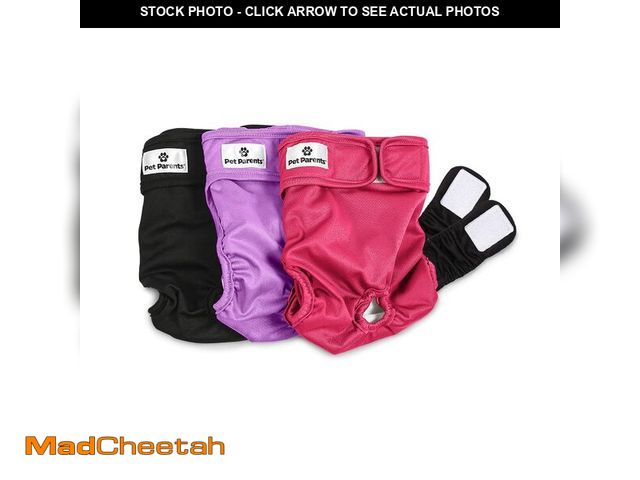 Lot 74-13718599 - Pet ParentsÃÂ® Washable Dog Diapers (3pack) + ExtendrsÃÂ® of Durable Doggie Diapers, Premium Dog D...