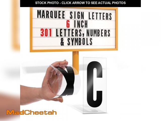 Lot 74-12437340 - Houseables Sign Letters, Marquee Letters, Marquee Sign, Markee, Plastic, Acrylic, Changeable, for Bo...