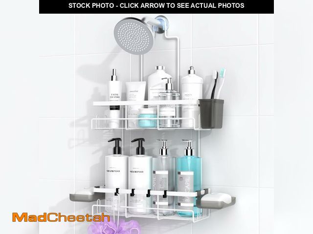 Lot 74-13539939 - AKTECKE 30pcs Shower Caddy Hanging Bathroom Organizer White - UNUSED