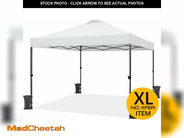 Lot 74-12774854 - Yaheetech 10x10 Pop up Canopy Outside Canopy, Instant Outdoor Canopy Tent, Ez Up Straight Leg Pop Up...
