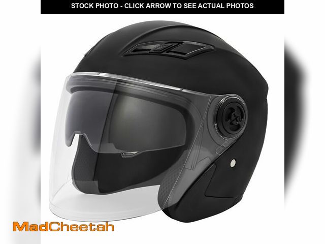 Lot 74-14211546 - Motorcycle Open Face Helmet Adult 3/4 Half Helmets for Motor-Bike Scooter Biker Men Women DOT Approv...