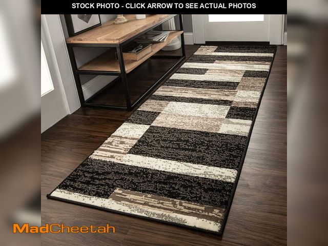 Lot 74-12760507 - SUPERIOR Indoor Runner Area Rug with Jute Backing for Kitchen, Bedroom, Dorm, Living Room, Hallway, ...