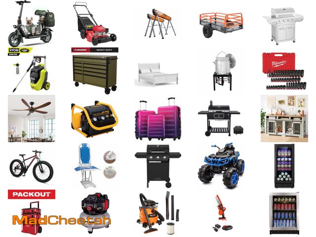 MadCheetah Holland - Overstock, Returns - Home Furnishings, Sports Equipment, Tools and Home Improvement - August 13, 2026