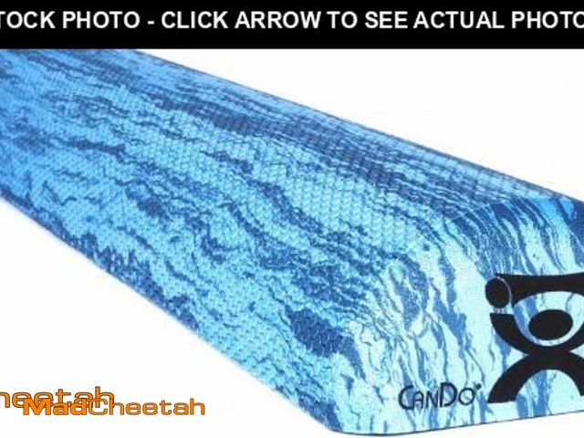 Lot 74-11882161 - (MISSING COVER) CanDo Blue Marble High Density EVA Foam Roller For Muscle Restoration, Massage Thera...