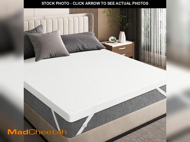 Lot 74-12541491 - Czpalo 3 Inch Gel Memory Foam Mattress Topper Queen, Cooling Mattress Topper with Removable &amp; Wa...
