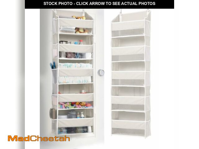 Lot 74-13631195 - ULG 1-Pack Over Door Organizer with 5 Large Pockets 10 Mesh Side Pockets, 44 lbs Weight Capacity Han...