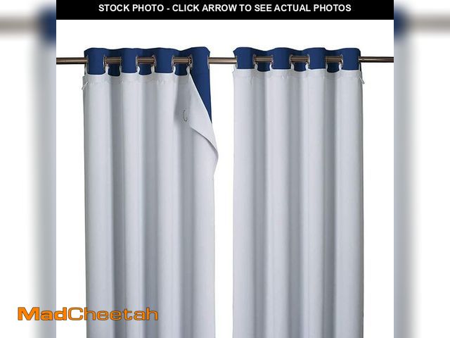 Lot 74-14429806 - NICETOWN Blackout Curtain Liners for Sheer Curtains, Cold Heat Light Noise Blocking Liners with Ring...