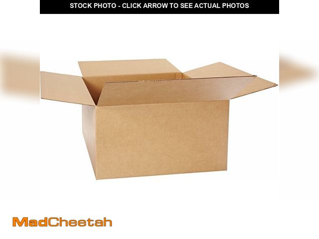 Lot 74-14305430 - BOX USA Moving Boxes 22"L x 17"W x 12"H (10-Pack) Large - Corrugated Cardboard Box for Shipping, Mai...
