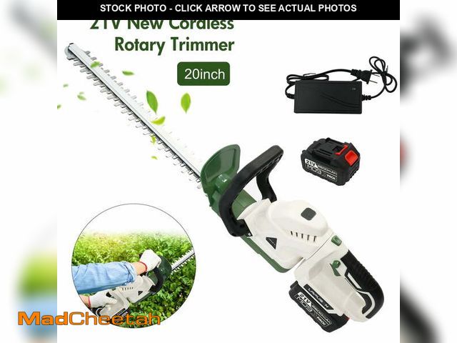 Lot 74-12779621 - 21V Cordless Hedge Trimmer with 20" Dual-Action Blade, Handle Electric Hedge Trimmer (Tool Only) - U...