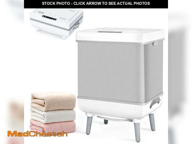 Lot 74-13564387 - Towel Warmers for Bathroom, Foldable Hot Towel Warmer Bucket, Heat &amp; Dry 2-in-1, Large Capacity(...