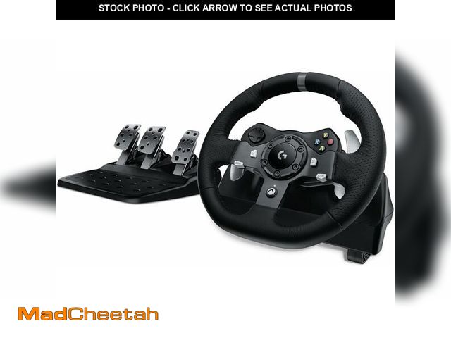 Lot 74-13562915 - Logitech G920 Driving Force Racing Wheel and Floor Pedals, Real Force Feedback, Stainless Steel Padd...