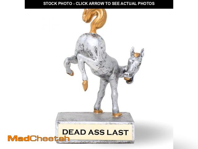 Lot 74-12435602 - Engraved Horse's Rear Bobblehead Award, Last Place Trophy (Dead Axx Last) - USED