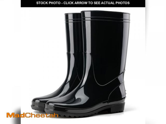 Lot 74-11551163 - HISEA Men's Rain Boots Waterproof, Garden Fishing Outdoor Work PVC Boots, Durable Slip Resistant Boo...