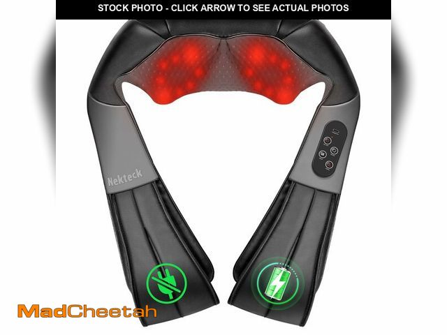 Lot 74-13952729 - Nekteck Shiatsu Neck Massager with Heat for Pain Relief Deep Tissue, 2026 Upgraded 3D Back Shoulder ...
