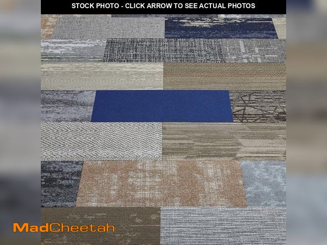 Lot 74-14276165 - TrafficMaster Versatile - Assorted - Multi-Colored Commercial/Residential 12 x 36 in. Peel and Stick...