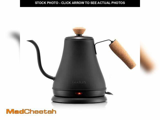 Lot 74-13540938 - Bodum 27oz Bistro Gooseneck Electric Water Kettle, Pour Over Coffee &amp; Tea, Stainless Steel, Matt...