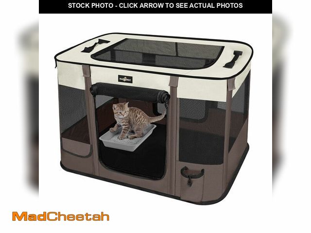 Lot 74-13964226 - Paw Ballet Foldable Pet Kitten Playpen, Upgrade Waterproof Portable Cat Dog Playpen Kennel Tent for ...
