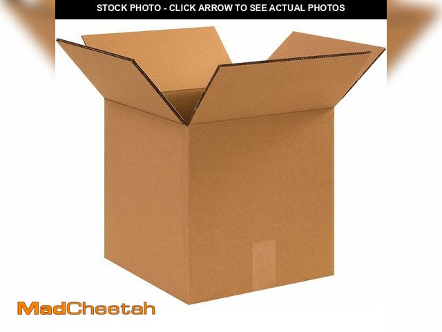 Lot 74-12695832 - Partners Brand PHD1212DW Double Wall Boxes, 12"L x 12"W x 12"H, Kraft (Pack of 15) - UNUSED