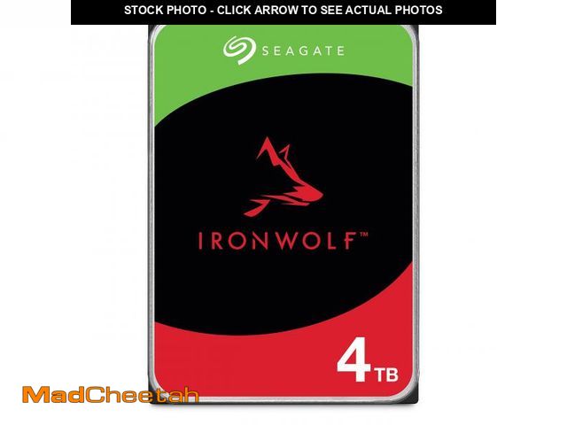 Lot 74-12312636 - Seagate IronWolf 4TB NAS Internal Hard Drive CMR 3.5 Inch SATA 6Gb/s 5400 RPM 64MB Cache for RAID Ne...