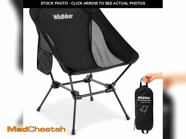 Lot 74-14433750 - Wildhiker Lightweight Camping Chair Ã¢â¬â Folding Portable Chair for Adults, 2.16 lbs with Square...