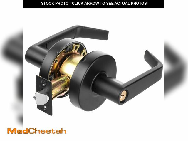 Lot 74-13624162 - Dynasty Hardware Storeroom Door Lock Keyed Lever Lockset, ADA Compliant, Grade 2 Heavy Duty Locking ...