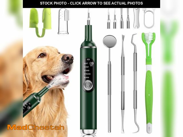 Lot 74-13964223 - PATWING Dog Plaque Remover for Teeth,Pet Ultrasonic Tooth Cleaner with LED Light,Cleaning Kit for Ta...
