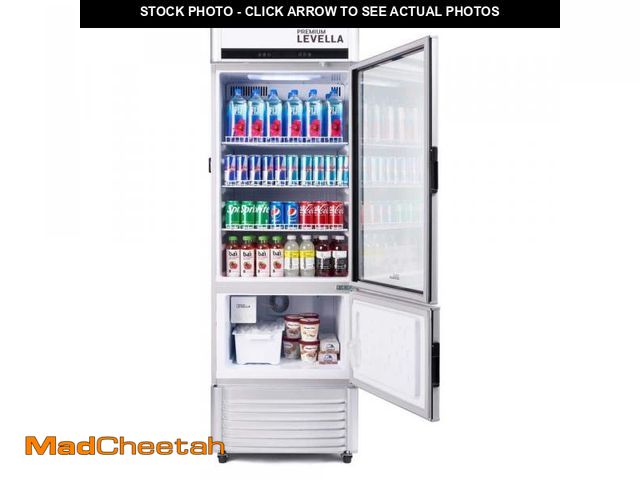 Lot 74-12400375 - Premium LEVELLA 12.5 cu. ft. Commercial Upright Display Refrigerator Glass Door Beverage Cooler with...