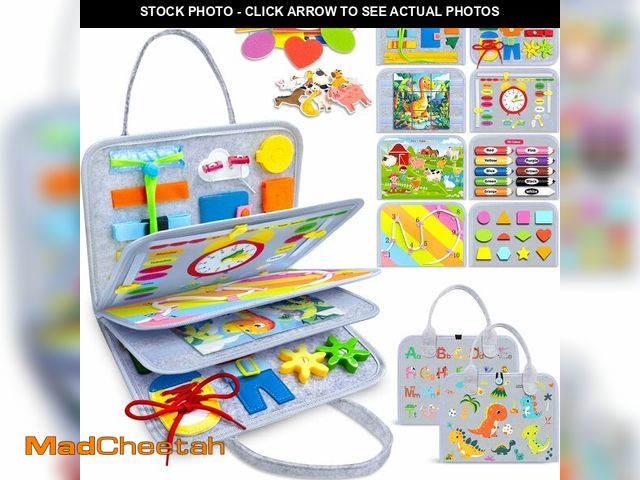 Lot 74-13715208 - Gojmzo Busy Board Montessori Toys for Toddler Boy Girl Birthday Gifts, Busy Book Sensory Toys for To...