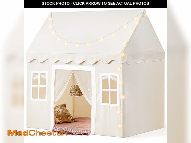 Lot 74-13710658 - Tiny Land Play Tent with Padded Mat &amp; LED Lights, Kids Tent, Playhouse for Kids, Indoor Bed Tent...