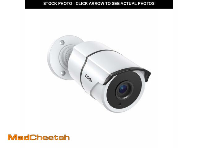 Lot 74-12884012 - ZOSI 2MP 1080P HD-TVI CCTV Home Security Camera with Audio, Built-in Mic, IP66 Weatherproof, Night V...