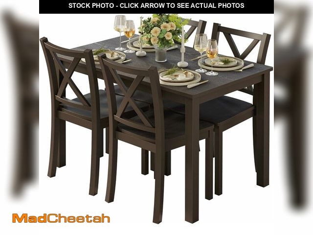 Lot 74-14581411 - (CHAIRS ONLY) IRONCK Set for 4 Chairs Set with Rubberwood Legs Suitable for Dining Room/Living Room,...