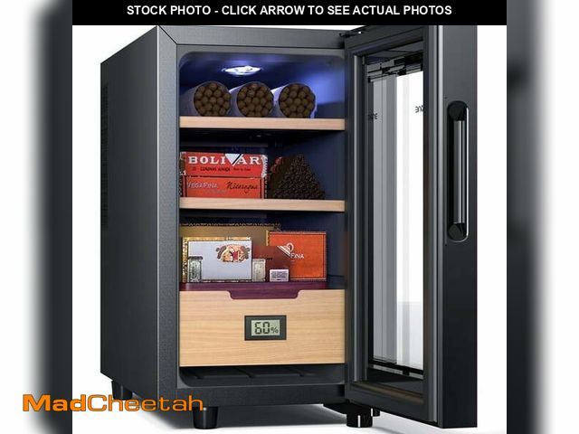 Lot 74-13778214 - NEEDONE 23L Electric Cigar Humidor for 150 Counts, Cooling Control System,With Spanish Cedar Wood Sh...