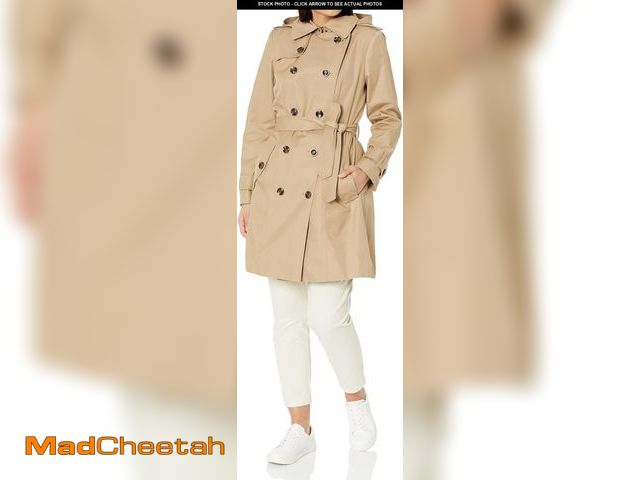 Lot 74-12398117 - LONDON FOG womens Double Breasted Trenchcoat, Br Khaki, Small US - UNUSED