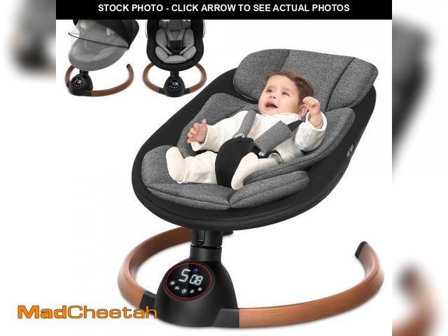 Lot 74-12490851 - Babyeap Baby Swing for Infants,Bluetooth Control 5-point Harness Newborn Swing,5 Sway Speed,10 Lulla...