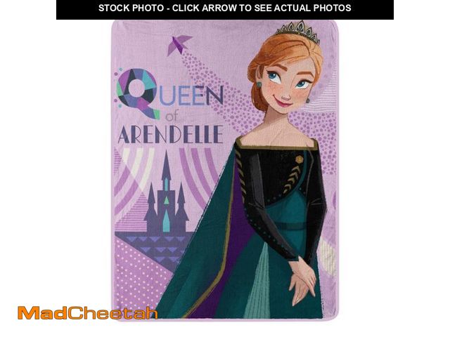 Lot 74-12310922 - Northwest Frozen Micro Raschel Throw Blanket, 46" x 60", Queen of Arendelle - USED