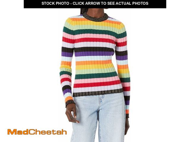 Lot 74-12762495 - Steve Madden Apparel Women's Leonie, Multi Stripe, S - UNUSED