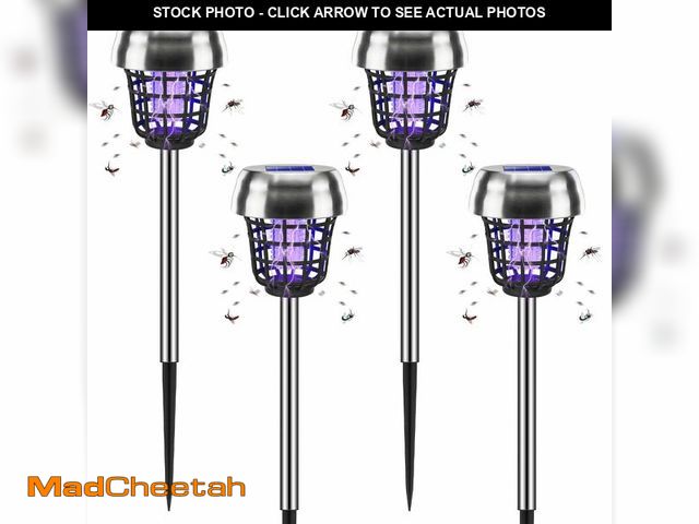 Lot 74-14263505 - 2026 Solar Bug Zapper Outdoor Waterproof Mosquito Repellent Outdoor Patio Mosquito Trap &amp; Killer...