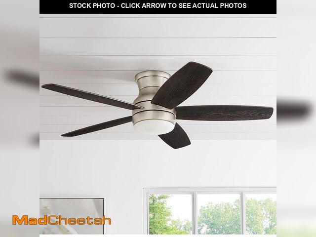 Lot 74-12755608 - Home Decorators Collection Ashby Park 52 in. White Color Changing Integrated LED Brushed Nickel Ceil...