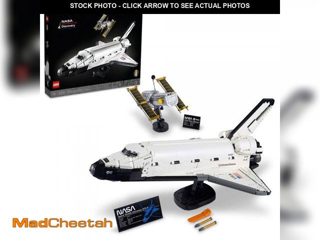 Lot 74-12342071 - LEGO Icons NASA Space Shuttle Discovery 10283 Model Building Set - Spaceship Collection with Hubble ...