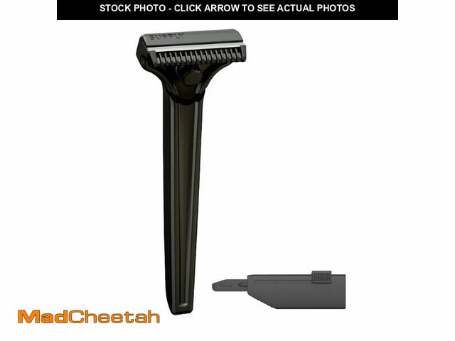 Lot 74-13548863 - SUPPLY Single Edge SE Razor for Men Ã¢â¬â Premium Metal Razor with Nick-Guard Safety Bar for an E...