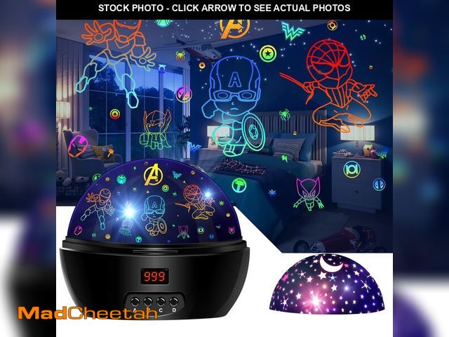 Lot 74-12714976 - MOKOQI Kid Light Projector Superhero Toys for Boys 5-7 Avengers Night Light Projector with Timer for...