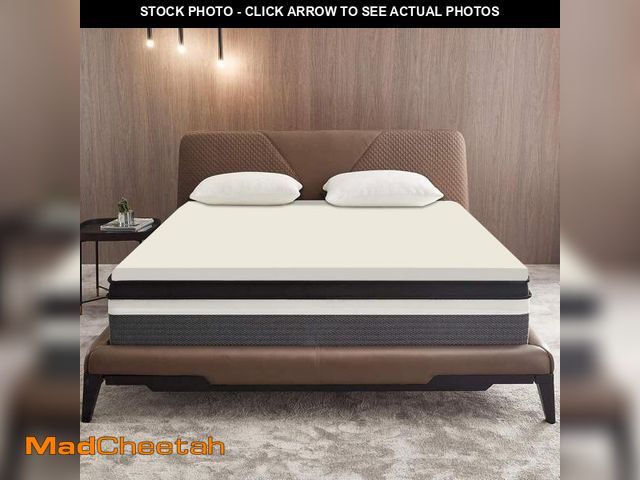 Lot 74-12137152 - Nutan 1-inch Breathable Foam Mattress Topper for Orthopedic Support, Premium Supporting Bed Pads wit...