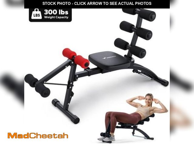 Lot 74-12472904 - MERACH Ab Machine  Stomach Workout Equipment with Adjustable Length  Abdominal Workout Bench with Er...
