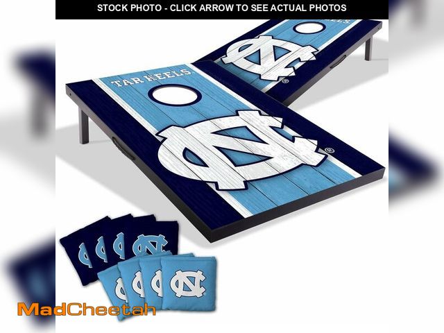 Lot 74-13844947 - YouTheFan NCAA North Carolina Tar Heels 2' x 3' Portable Cornhole Game with Logo Bags - UNUSED